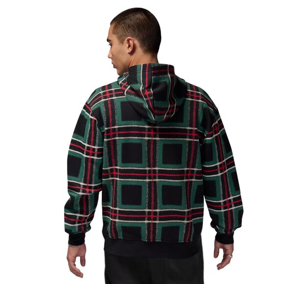 Nike Air Jordan 2 PC Sweatsuit Men's Size L Fleece Tracksuit Christmas Plaid NWT - Picture 7 of 11